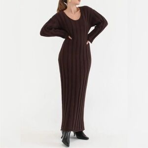 Rumored Brown Maxi Dress